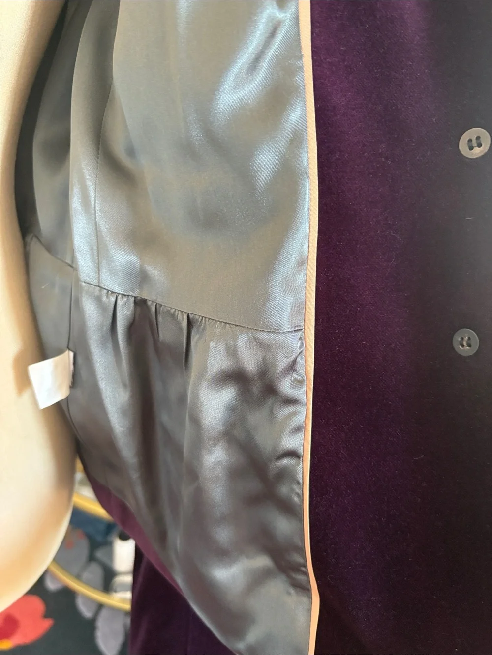 Jcrew Purple Peplum Velvet Women's Blazer Jacket size 4